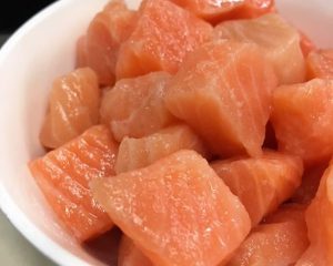 Salmon Poke Pieces
