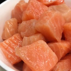 Salmon Poke Pieces