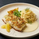 Easy Breaded Halibut Pasta Dinner for Two