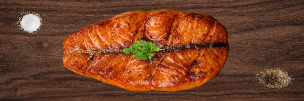 Grilled Wild Columbia River Steelhead Steak
