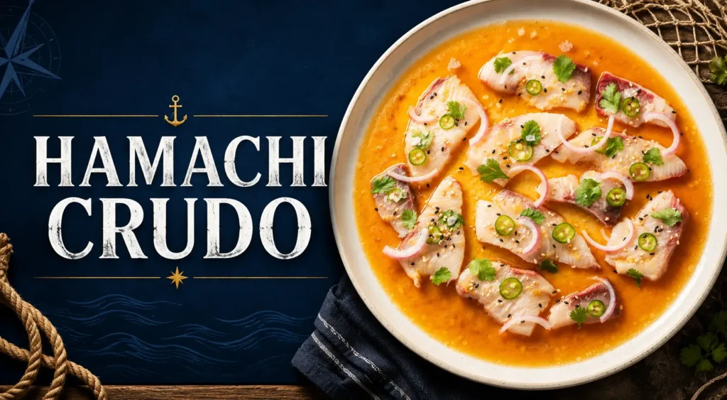 Hamachi Crudo With Ponzu & Chili