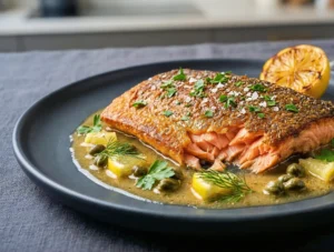 Crispy-Skin Arctic Char with Lemon-Caper Butter