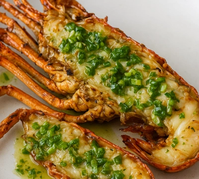 Grilled Vietnamese Spiny Lobster with Spicy Scallion Sauce – Coastal Seafood Delight